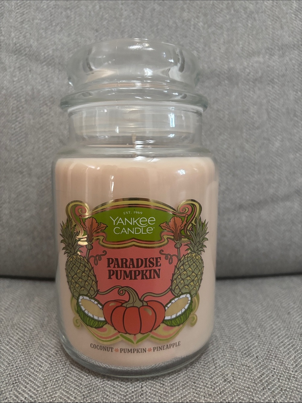 New 22 oz Yankee Candle “Paradise Pumpkin scent”